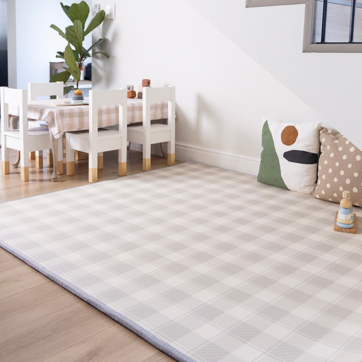 Gingham Stone/ ABC Africa Play Mat