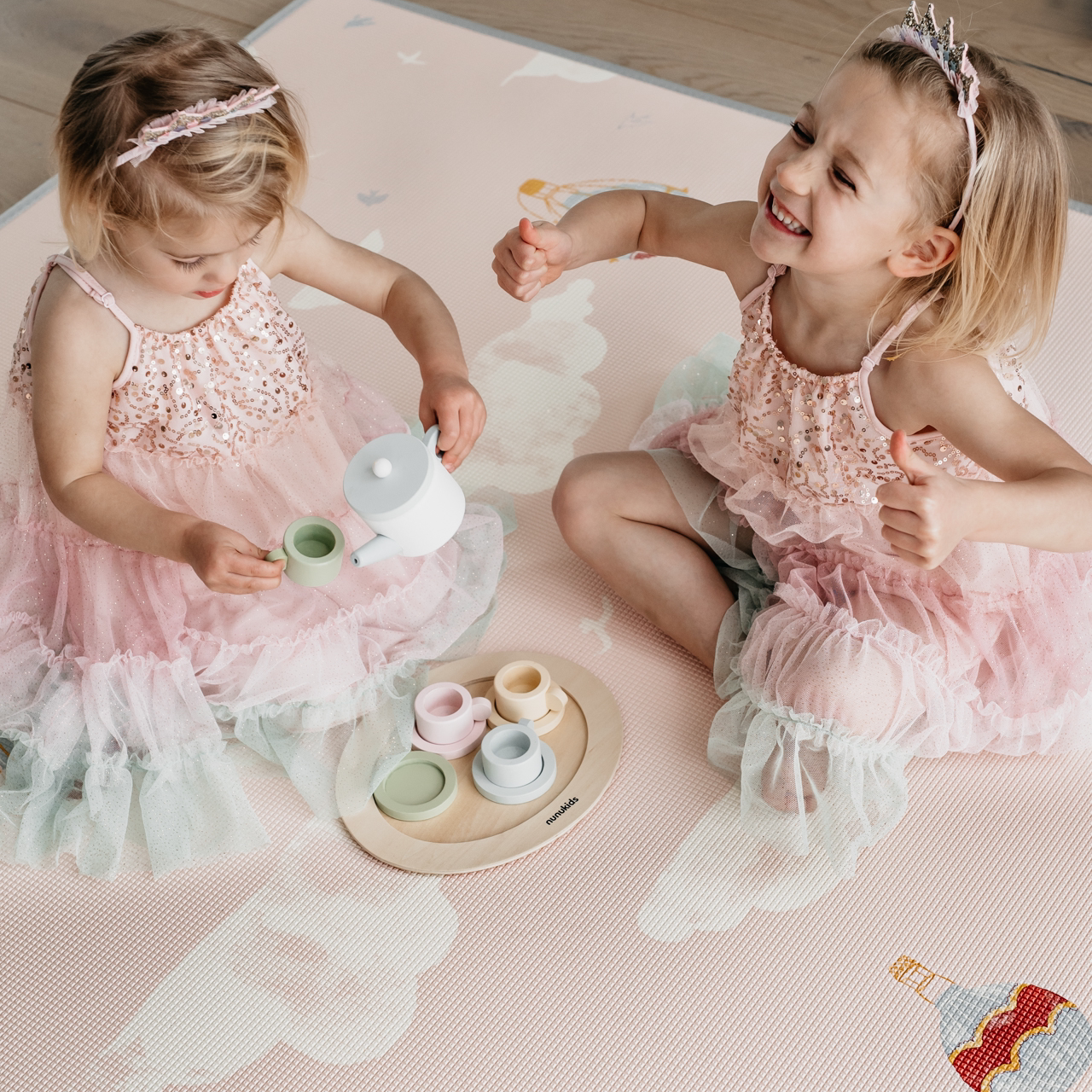PRE-ORDER: Sunset Geo/ In The Clouds Pink Play Mat