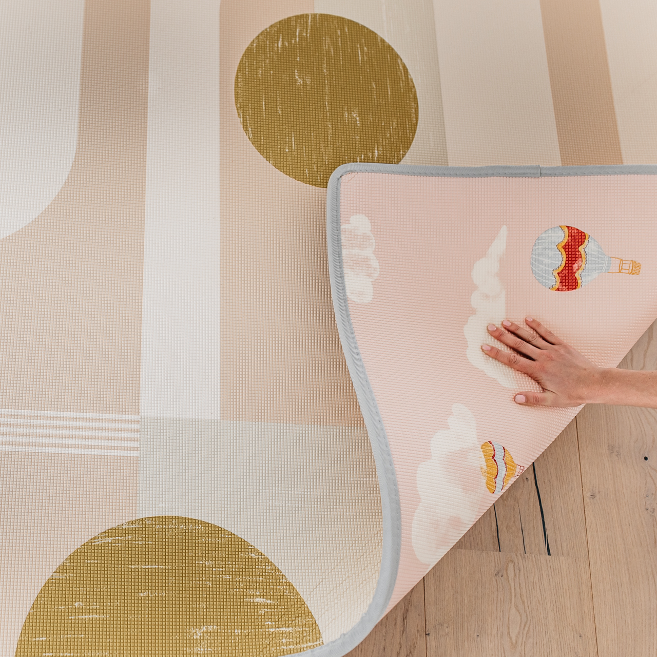 PRE-ORDER: Sunset Geo/ In The Clouds Pink Play Mat