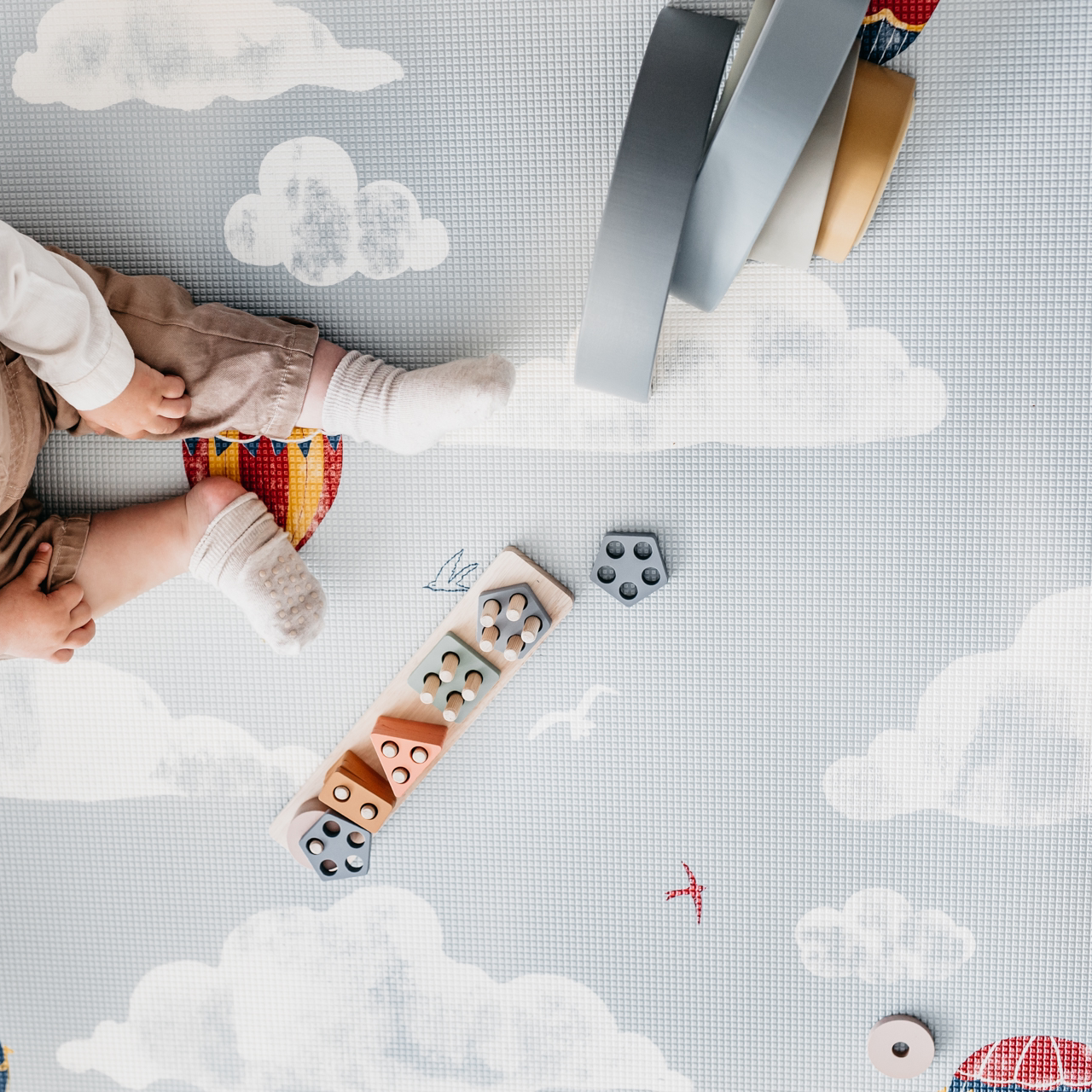 PRE-ORDER: In The Clouds Blue/World Map