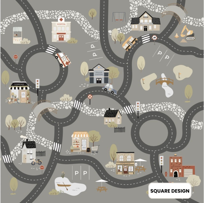 Town Track/ ABC Storybook (Grey)