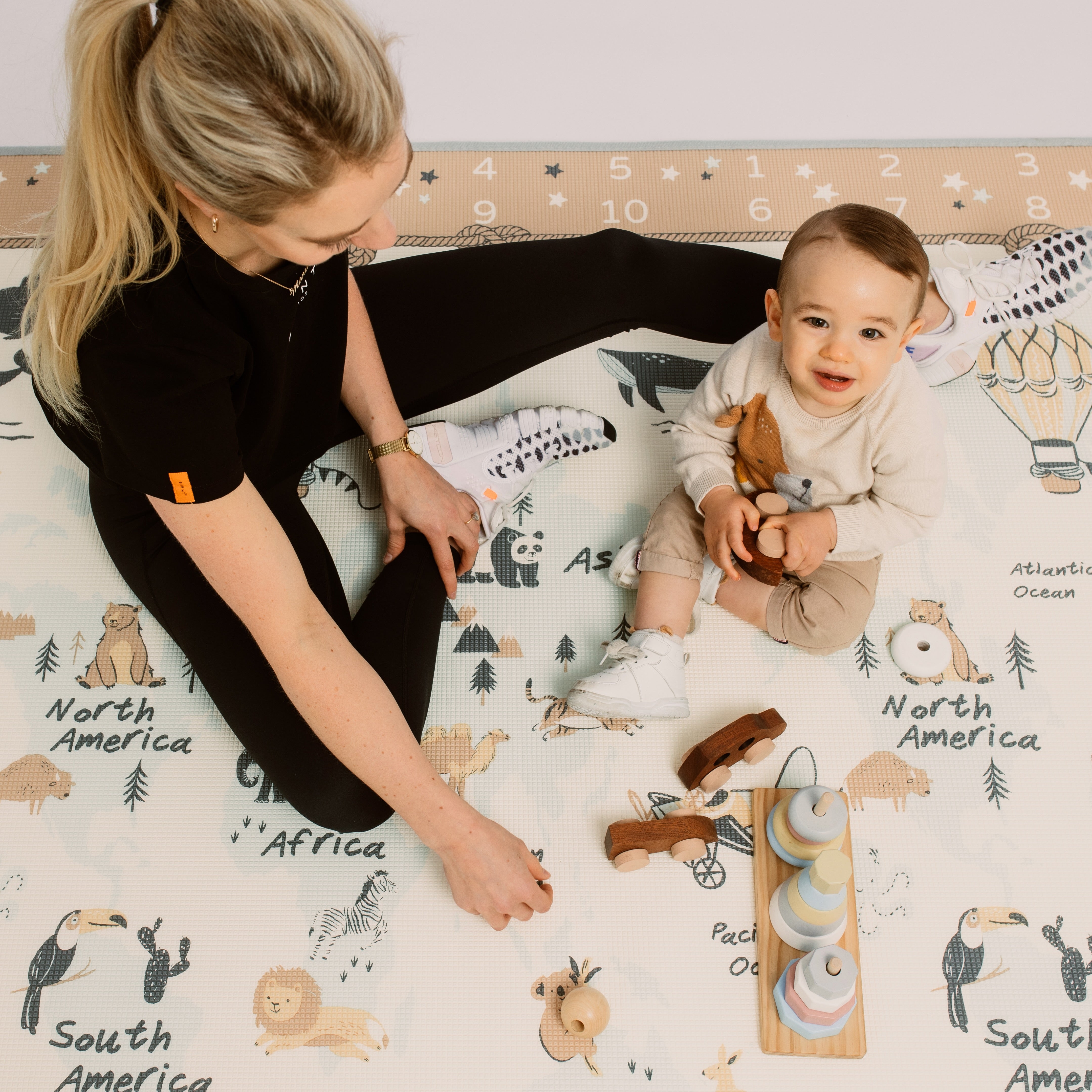 PRE-ORDER: Car Track/ World Map Play Mat