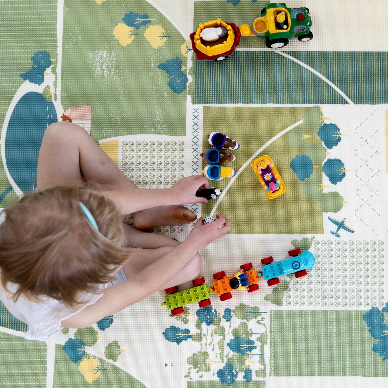 PRE-ORDER: Little Farmer/ Gingham Stone Play Mat