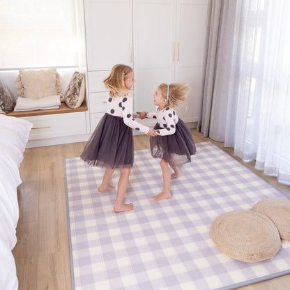 Gingham Lavender/ In The Clouds Pink Play Mat