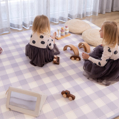 Gingham Lavender/ In The Clouds Pink Play Mat