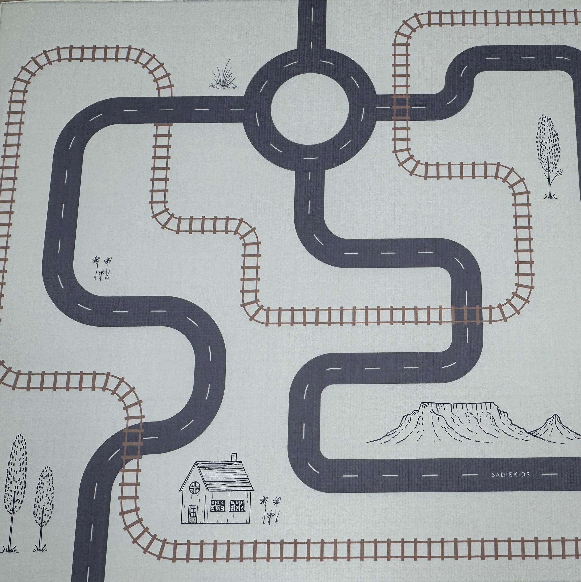 PRE-ORDER: Car Track/ Vines & Ladders (Oak)
