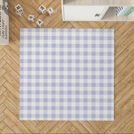 PRE-ORDER: Gingham Lavender/ Car Track Play Mat