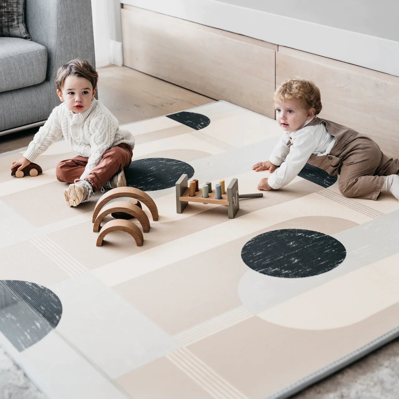 Moonlight Geo/ Car Track Play Mat