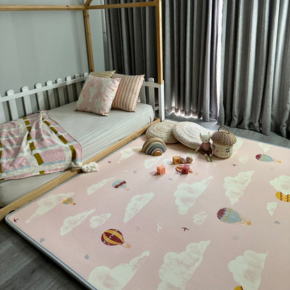 Gingham Lavender/ In The Clouds Pink Play Mat