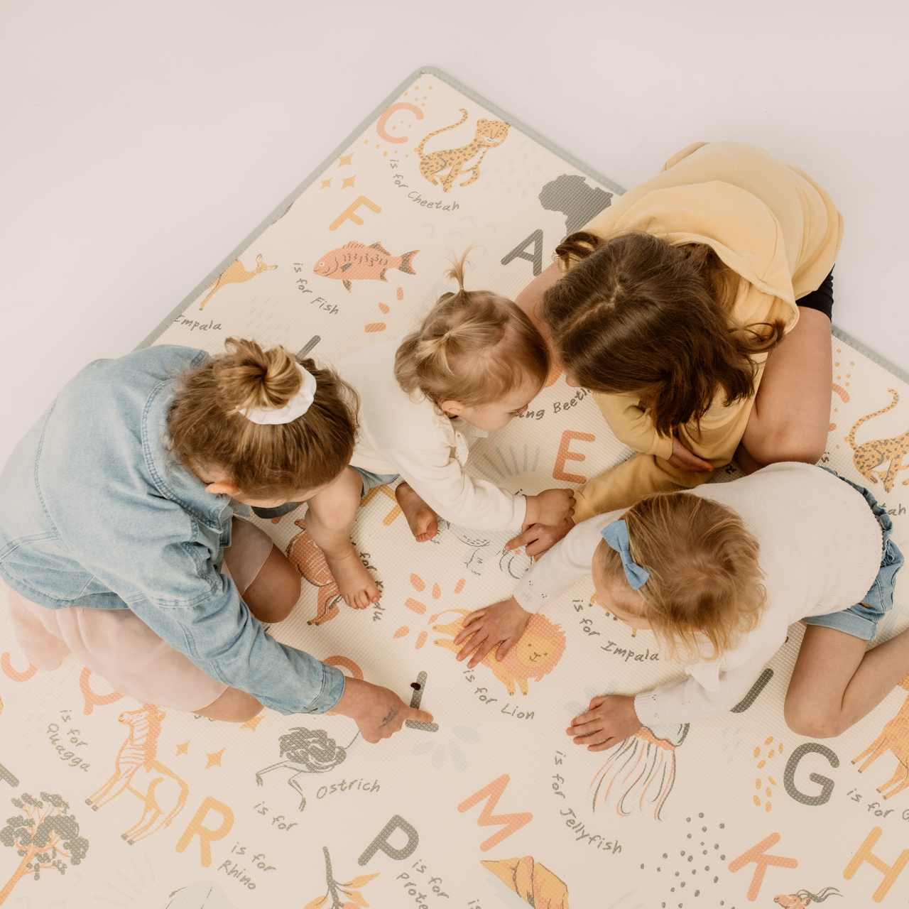 ABC Africa/ Grey Speckled Play Mat