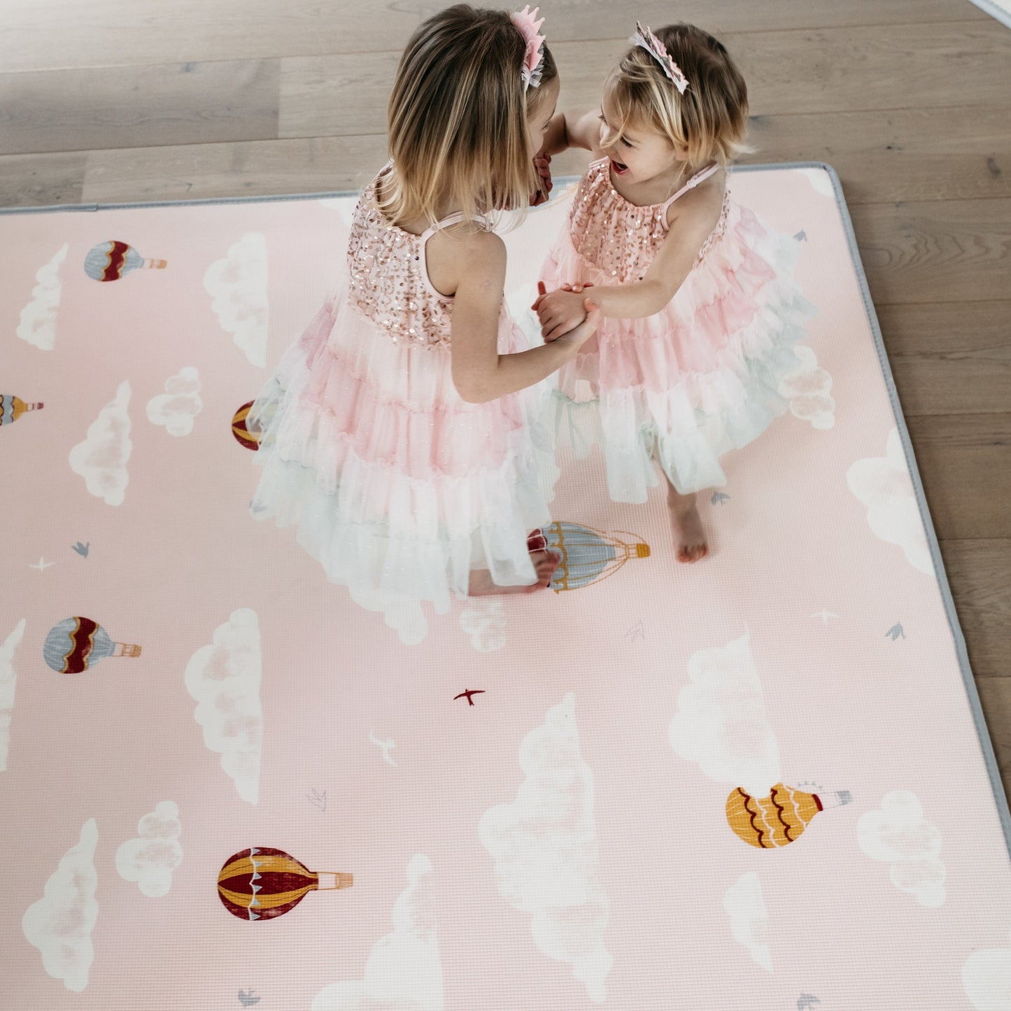 Sunset Geo/ In The Clouds Pink Play Mat