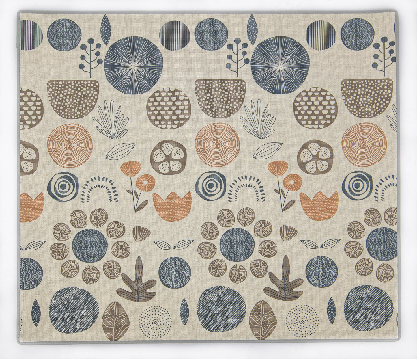 Pre-Order: Floral / Grey Speckled Play Mat (Small)