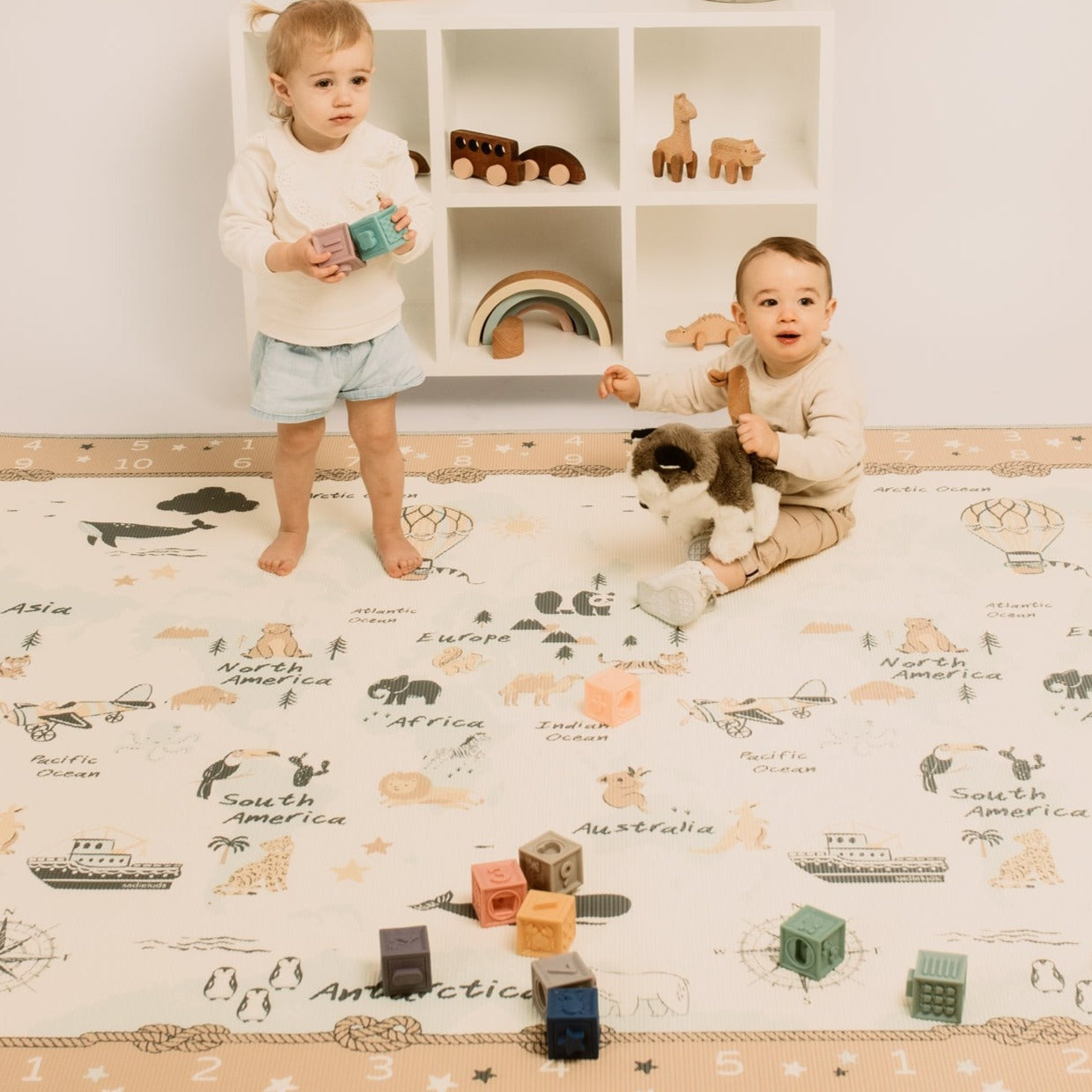 PRE-ORDER: ABC Africa/ World Map Play Mat (Small)