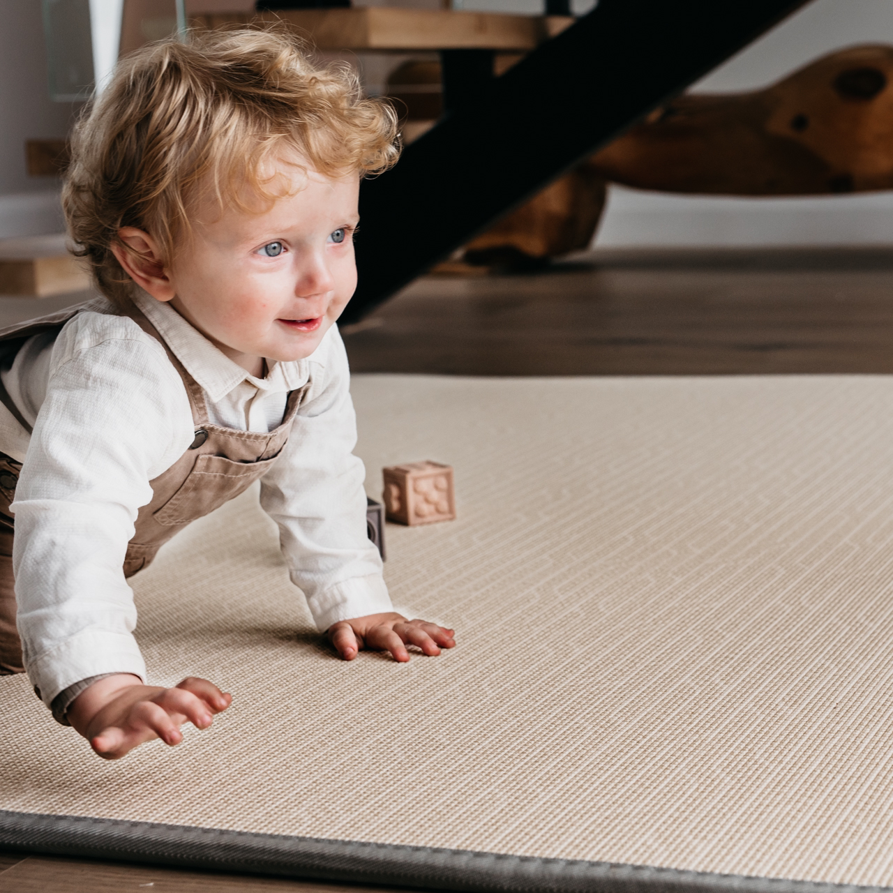 Gingham Lemon Lime/ Dune Play mat