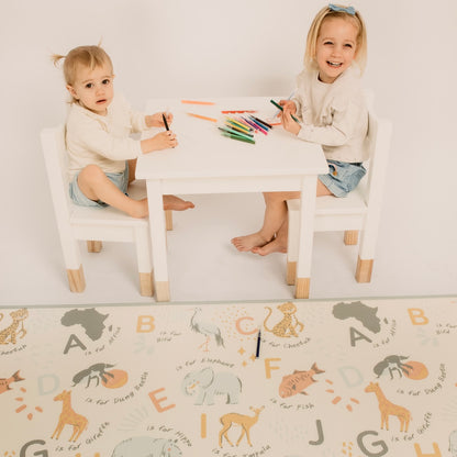 Gingham Stone/ ABC Africa Play Mat