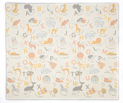 Gingham Stone/ ABC Africa Play Mat