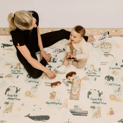PRE-ORDER: ABC Africa/ World Map Play Mat