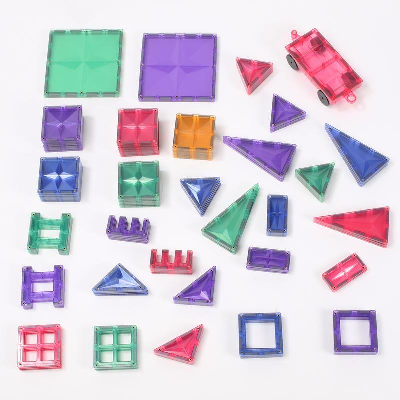 108pcs Magnetic Tile Set - Pastel