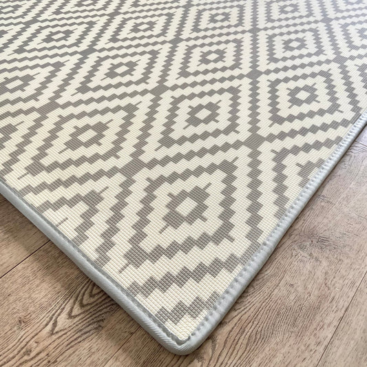 ABC Africa/ Grey Moroccan Play Mat